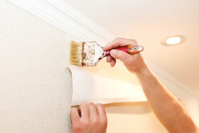 Pose de papier peint à Andrésy — revêtements muraux et toiles de verre